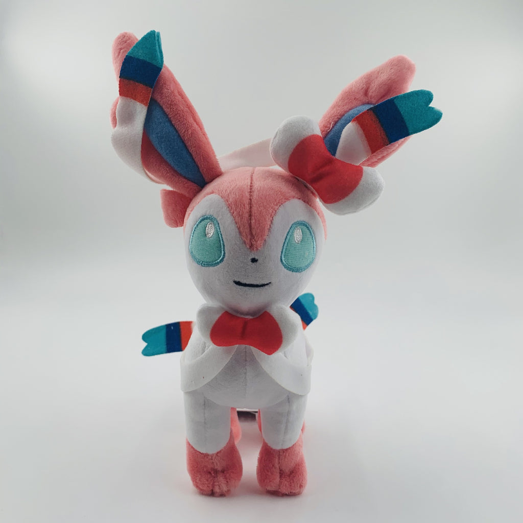 Pokemon Sylveon Plush Anime Cartoon Collectible Figurine Toy Kawaii Eevee Stuffed Doll for Kids and Adults