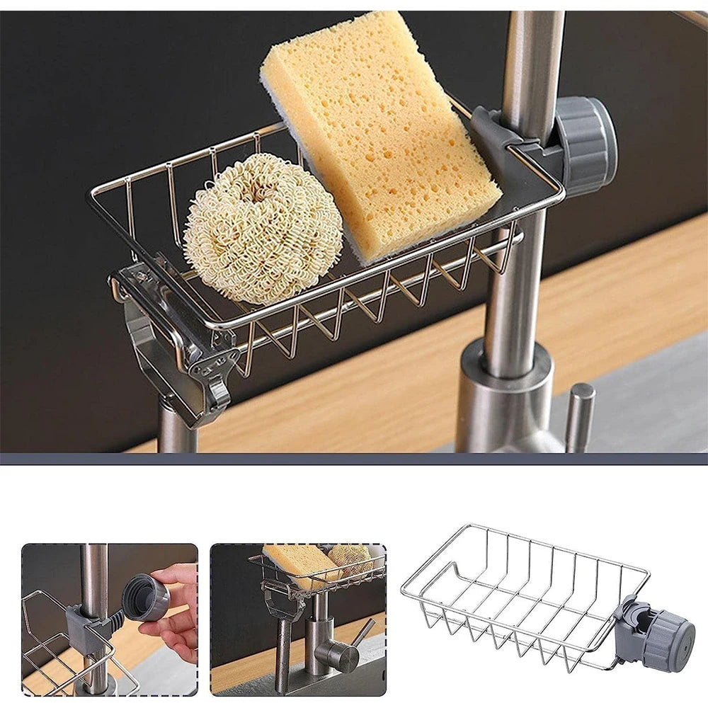 Kitchen Sink Organizer - Sponge & Soap Holder