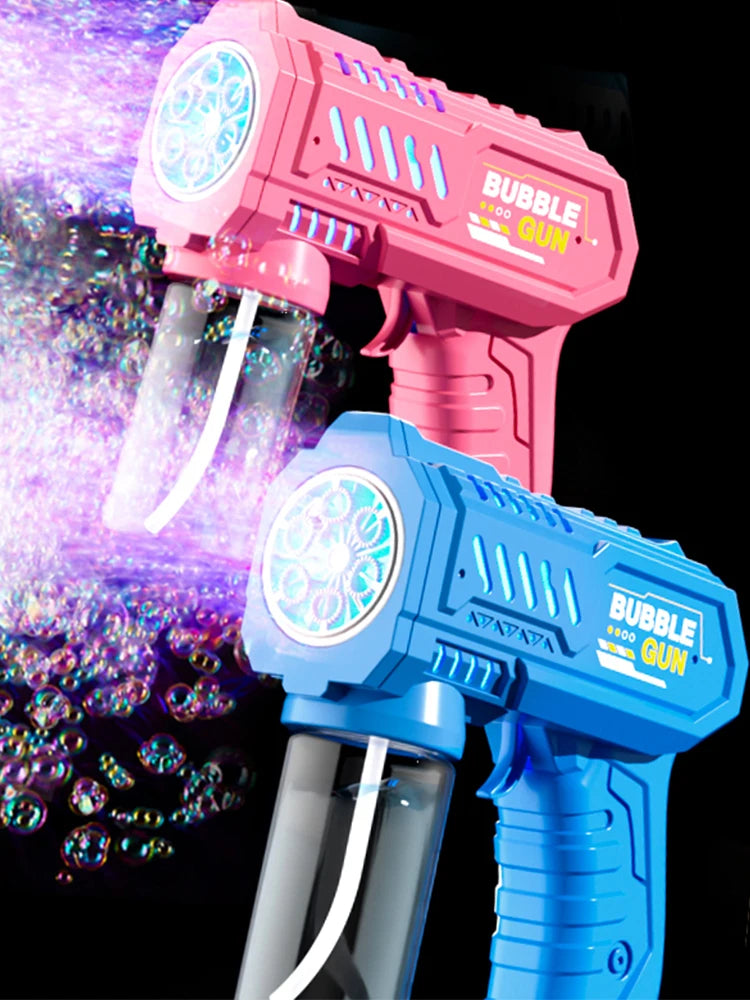 Fully Automatic Bubble Gun Rocket Bubble Machine, Amusement Park Automatic Bubble Blower, Outdoor Toy, Suitable for Children, Be