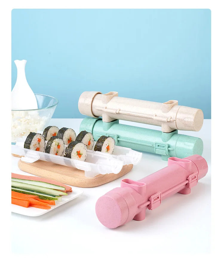 Quick Sushi Maker DIY Roller Rice Mold Meat Vegetable Rolling Mold Sushi Device Making Machine Bento Kitchen Gadgets