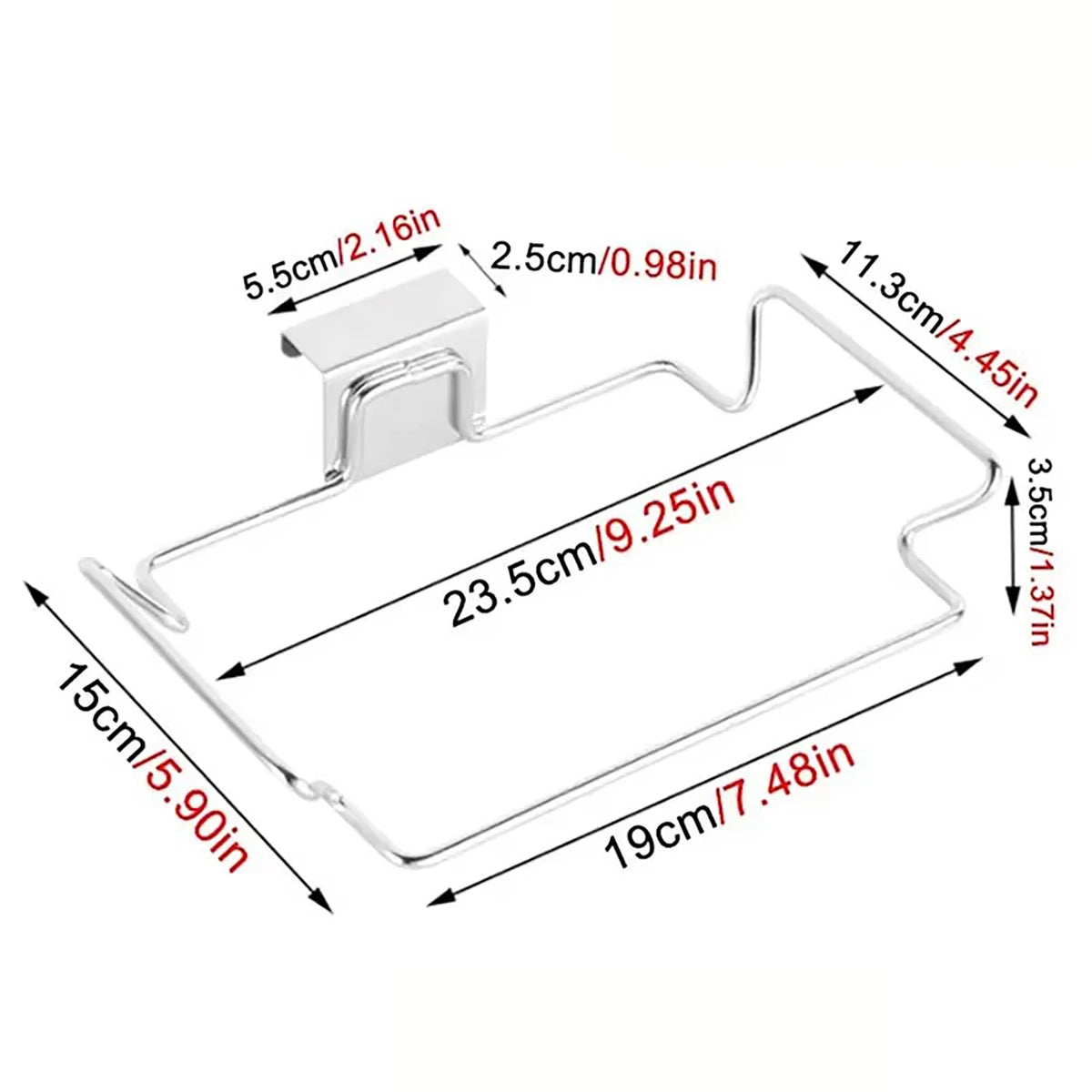 Kitchen Cabinet Door Hanging Trash Bag Holder
