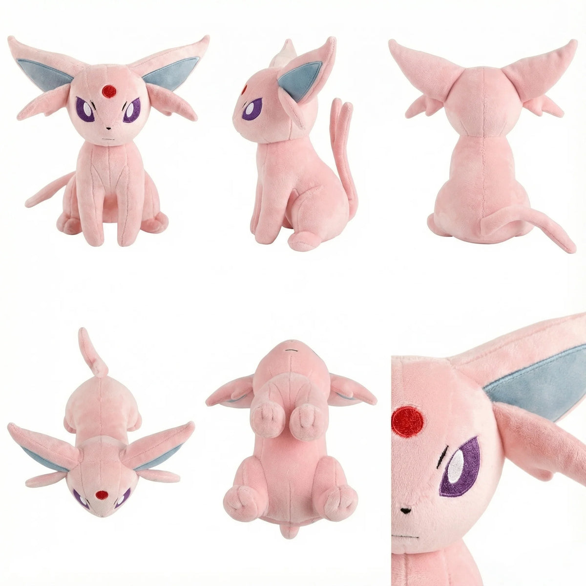 Pokemon Sylveon Plush Anime Cartoon Collectible Figurine Toy Kawaii Eevee Stuffed Doll for Kids and Adults