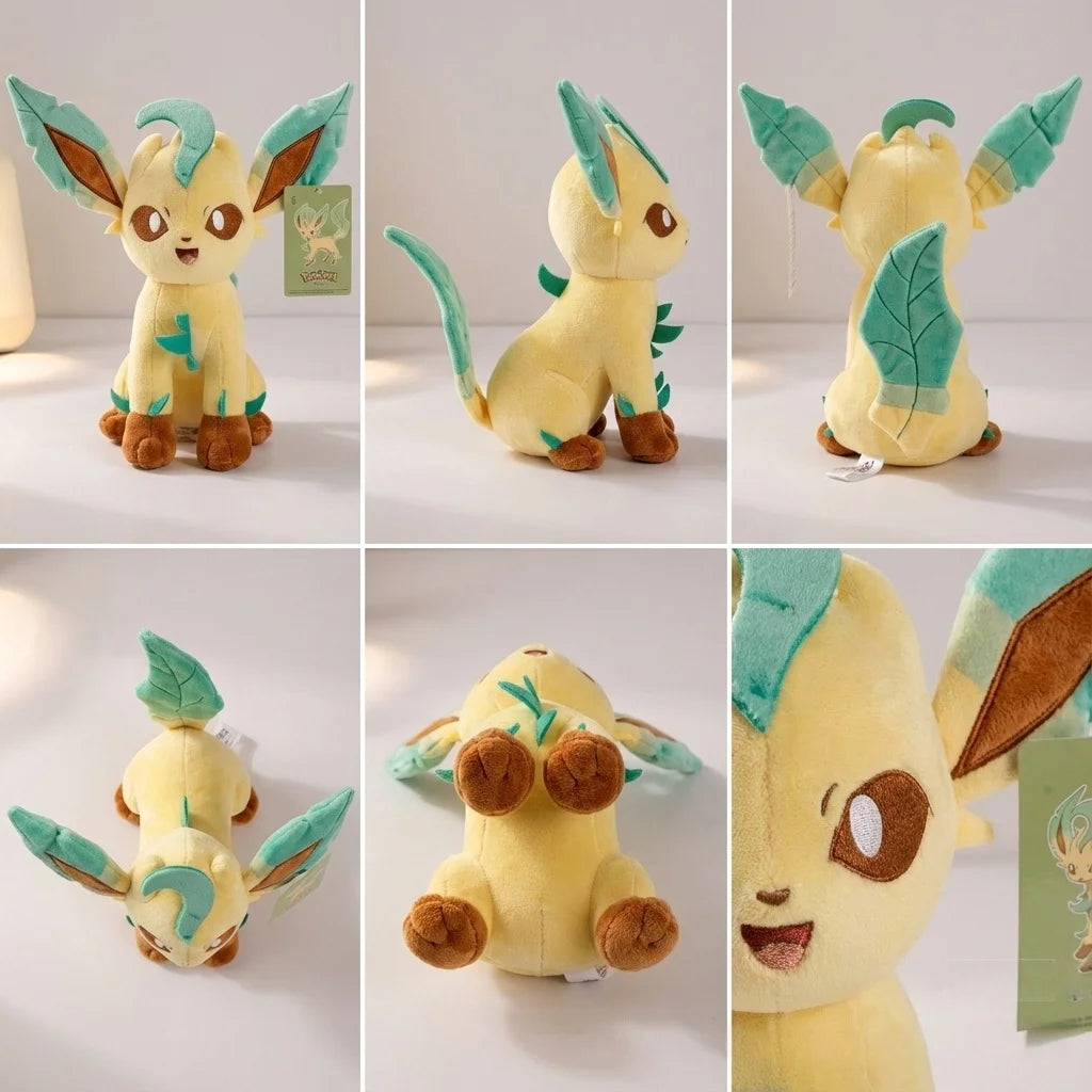 Pokemon Sylveon Plush Anime Cartoon Collectible Figurine Toy Kawaii Eevee Stuffed Doll for Kids and Adults