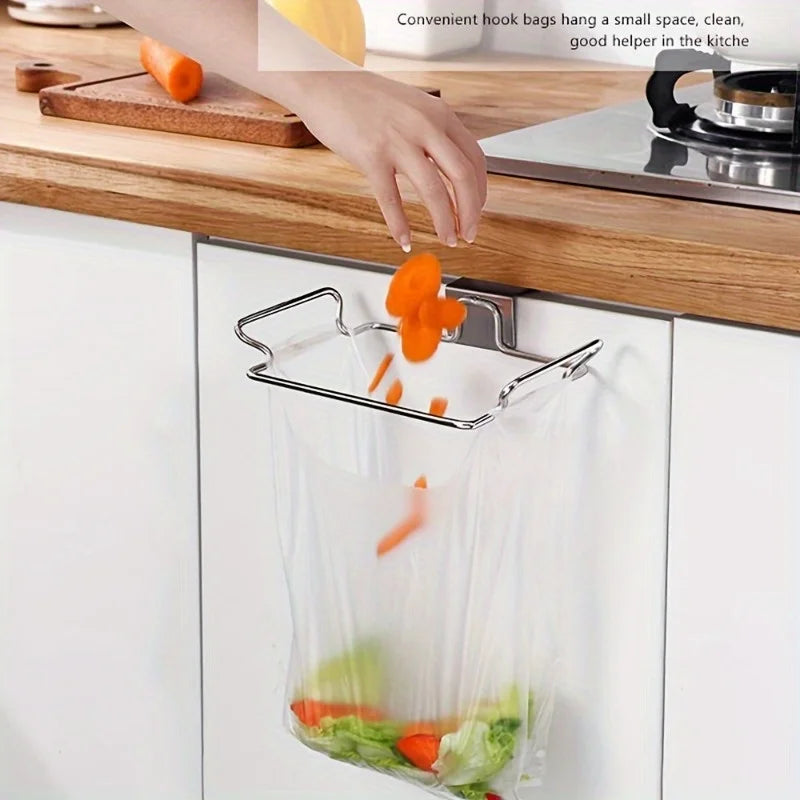 Kitchen Cabinet Door Hanging Trash Bag Holder