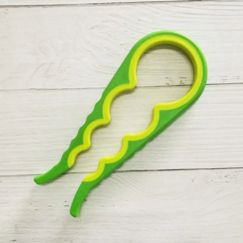 Jar Opener Easy Grip Wrench 4 in 1 Handy Save Strength Can Beer Bottle Cap Openers Lid Twist Off Tools Portable Kitchen Gadgets