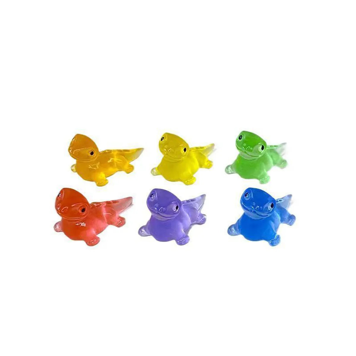 10PCS Mini Lizards Glow At Dark Lizard Vivarium DIY Accessories Mimiature Figurines Fairy Garden Decoration Kawaii Animals