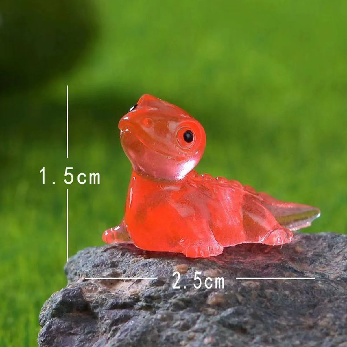 10PCS Mini Lizards Glow At Dark Lizard Vivarium DIY Accessories Mimiature Figurines Fairy Garden Decoration Kawaii Animals