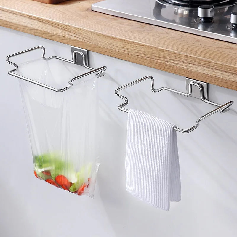 Kitchen Cabinet Door Hanging Trash Bag Holder
