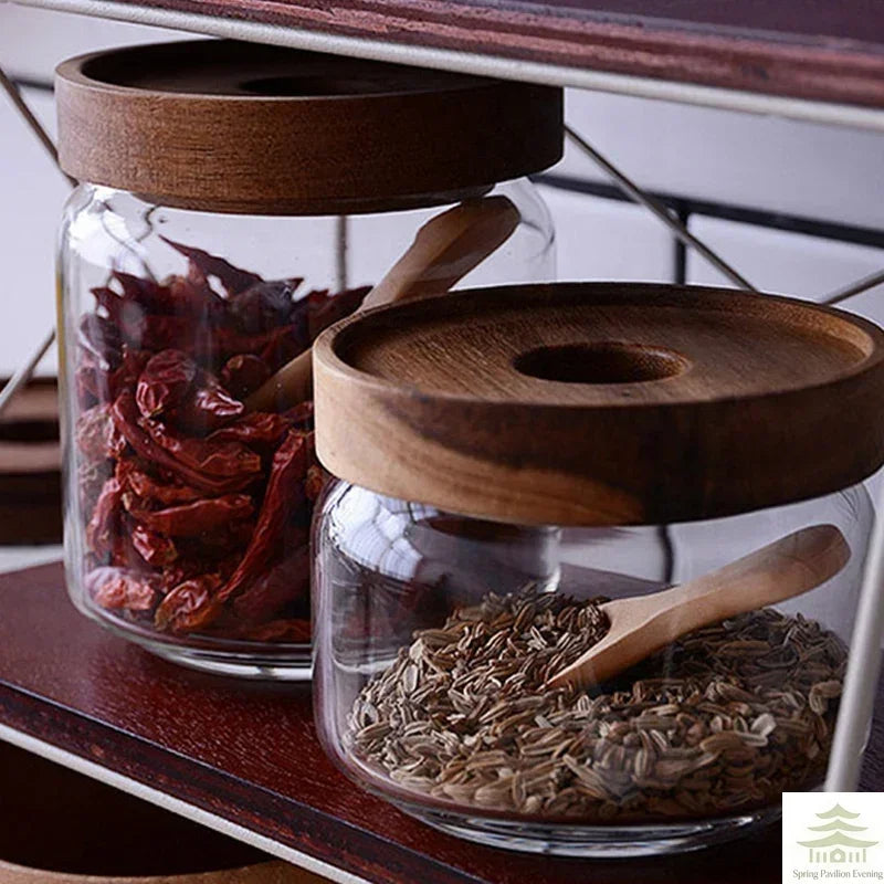 4Pcs Mini Wooden Spoons Small Kitchen Spice Condiment Spoon Sugar Tea Coffee Scoop Short Handle Wood Kids Spoon Kitchen Gadgets