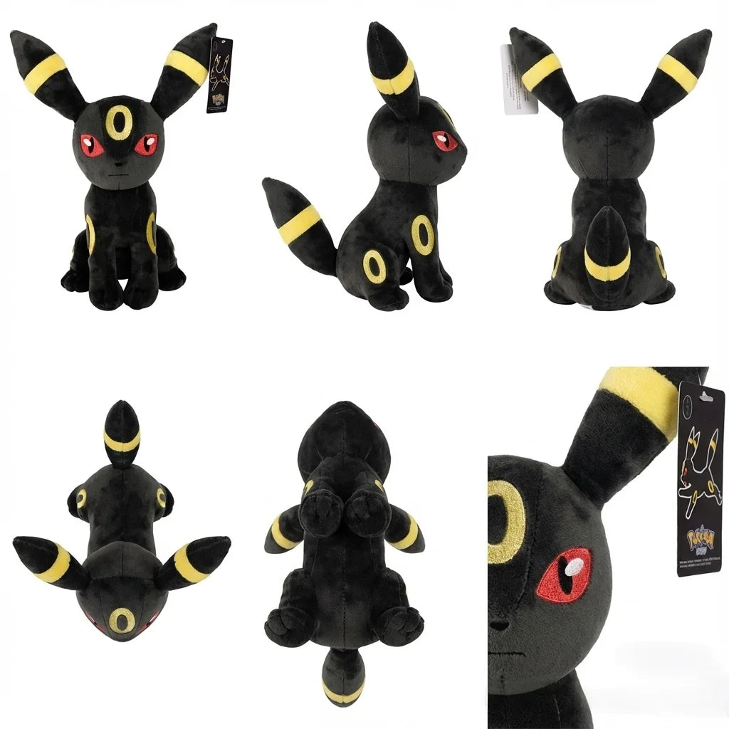 Pokemon Sylveon Plush Anime Cartoon Collectible Figurine Toy Kawaii Eevee Stuffed Doll for Kids and Adults