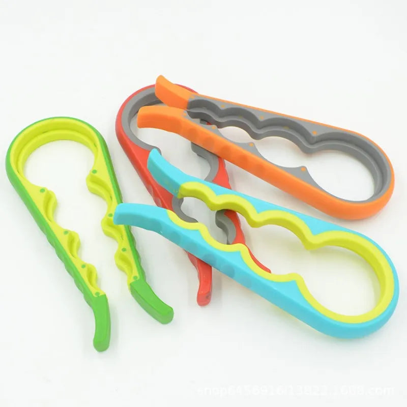 Jar Opener Easy Grip Wrench 4 in 1 Handy Save Strength Can Beer Bottle Cap Openers Lid Twist Off Tools Portable Kitchen Gadgets