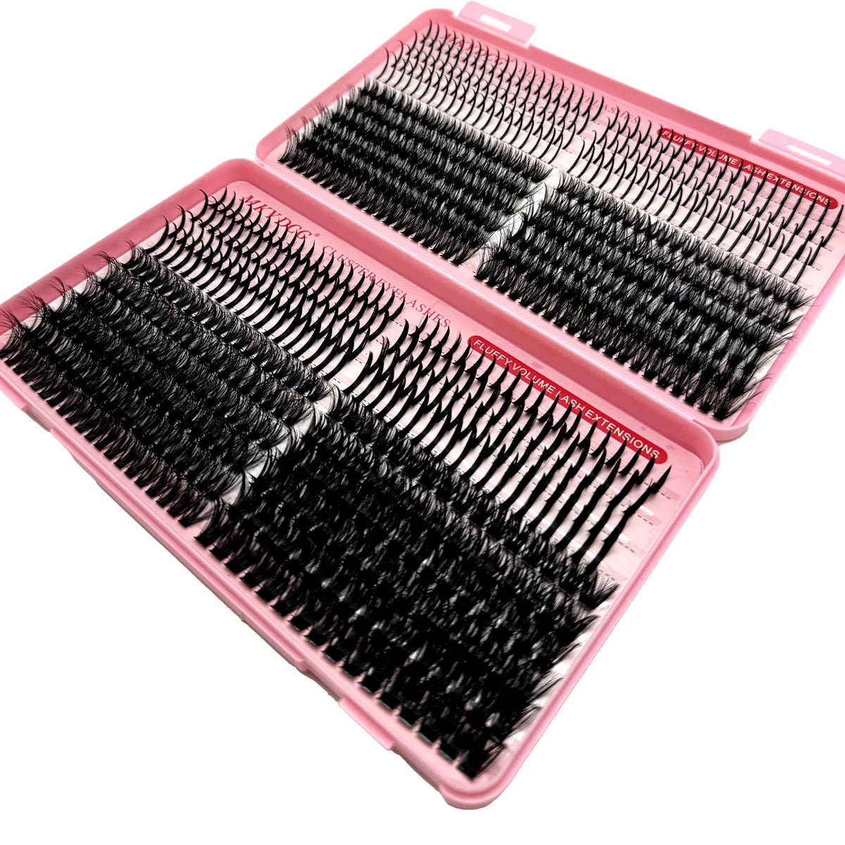 60D-100D Cluster Eyelash Extensions with Lash Spikes Lash Clusters Wispy Eyelashes Clusters Fluffier Individual Lashes Clusters