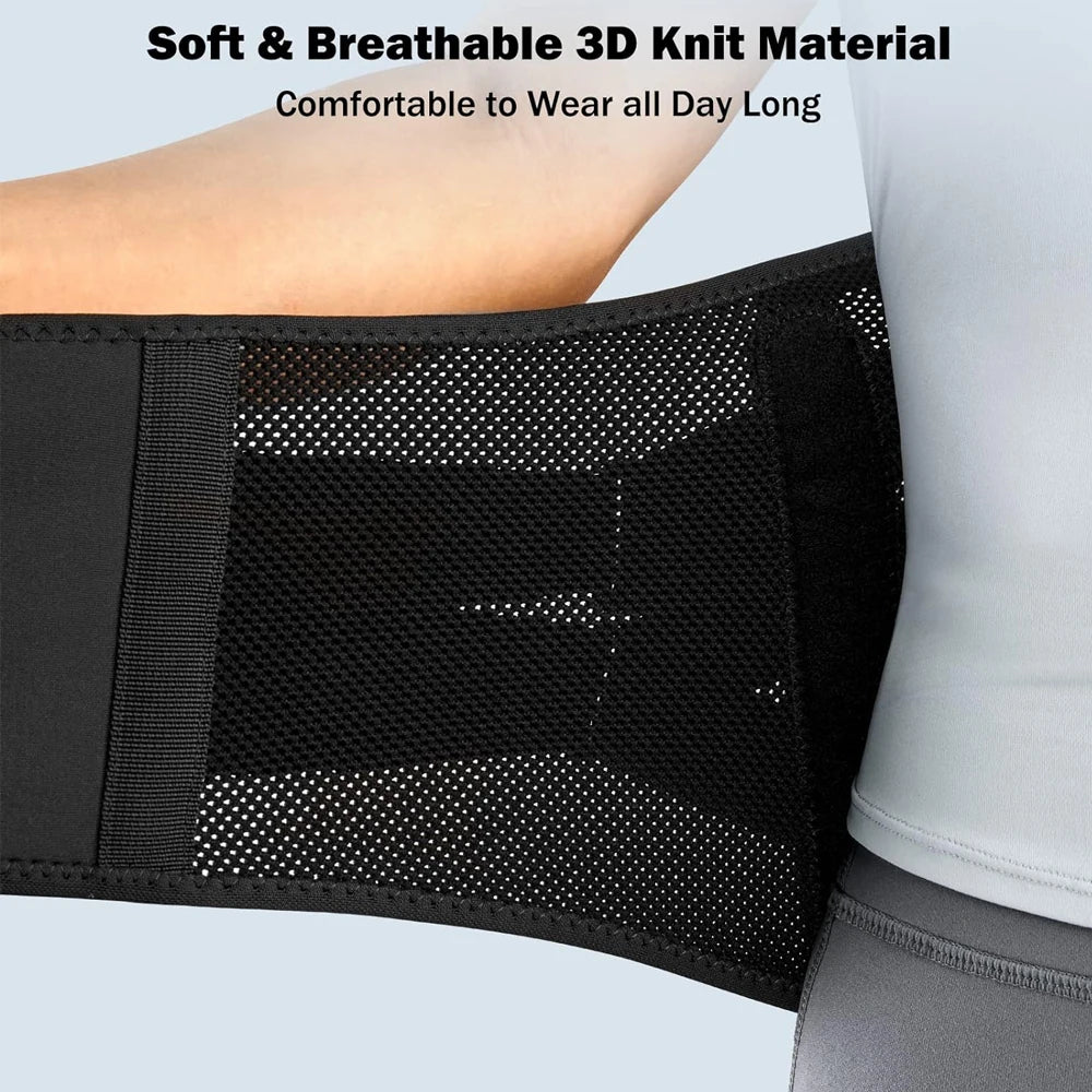 Lower Back Brace for Pain Relief,Back Support Belt, Flexible Lumbar Support Waist Belt for Lifting At Work,Scoliosis Pain Relief