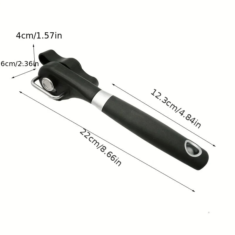 Plastic Hand-actuated Can Opener Safety Kitchen Tools Easy Grip Side Cut Manual Opener for Cans' Lid Kitchen Gadgets